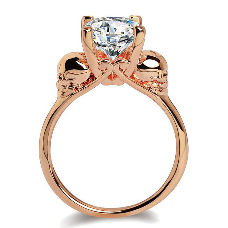 2017 New Arrival Punk Fashion Jewlery Soliatire 10KT Rose&White Gold Filled 9MM Big White Topaz CZ Diamond Gemstones Round Wedding SkullRing
2017 New Arrival Punk Fashion Jewlery Soliatire 10KT Rose&White Gold Filled 9MM Big White Topaz CZ Diamond Gemstones Round Wedding SkullRing