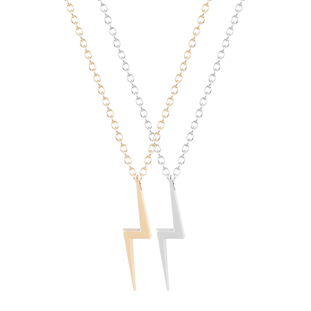 10PCS- N038 Cute Lighting Bolt Necklaces Harry Lighting Necklace Simple Storm Thunder Bolt Necklaces for Women Party Gift
10PCS- N038 Cute Lighting Bolt Necklaces Harry Lighting Necklace Simple Storm Thunder Bolt Necklaces for Women Party Gift