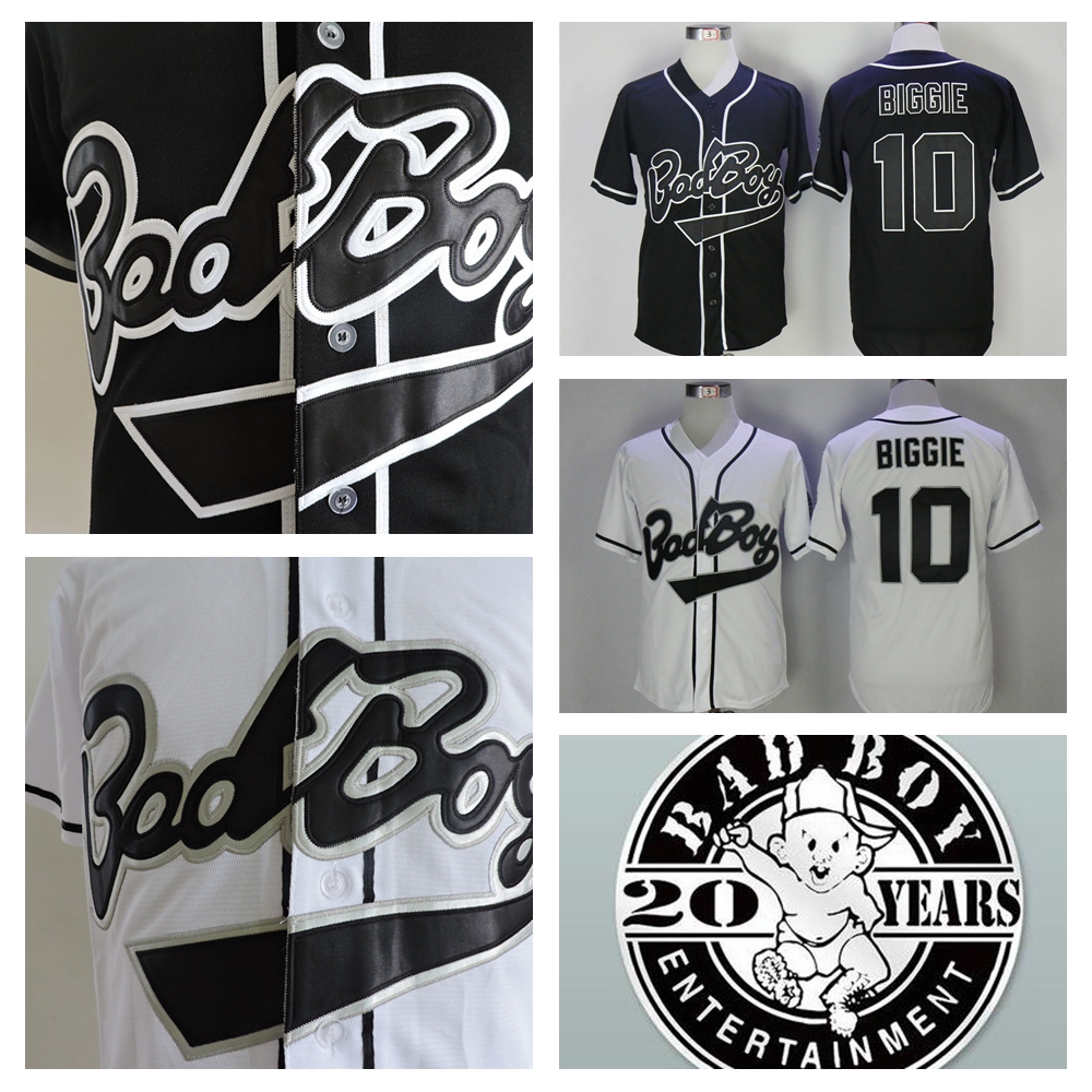 New Biggie Smalls 10 Bad Boy Black White Baseball Jersey Cheap Badboy Biggie Smalls Jerseys Stitched 20th Patch
New Biggie Smalls 10 Bad Boy Black White Baseball Jersey Cheap Badboy Biggie Smalls Jerseys Stitched 20th Patch