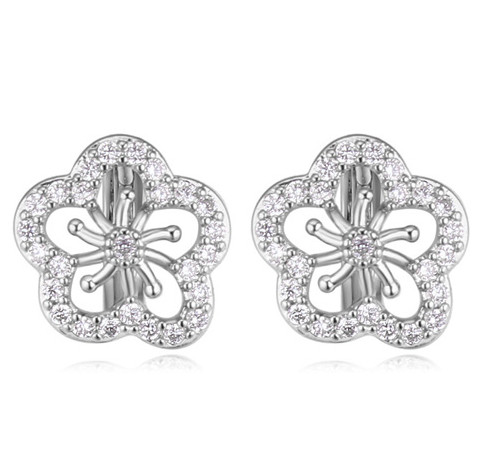 Earrings Jewelry Fashion Women Luxury High Quality Zircon 18K Gold Plated Flowers Charm Stud Earrings
Earrings Jewelry Fashion Women Luxury High Quality Zircon 18K Gold Plated Flowers Charm Stud Earrings