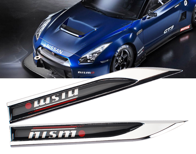 1Pair NISMO motors blade decal landmark 3D Logo Emblems Badge car metal stickers, Black
1Pair NISMO motors blade decal landmark 3D Logo Emblems Badge car metal stickers, Black