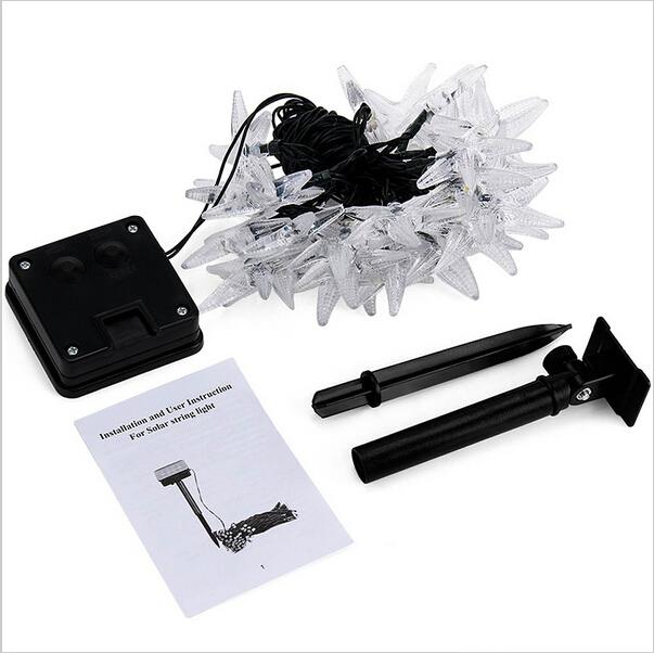 Starfish Shape Solar LED Decorative Lamps String Light for Christmas Festival Holiday light String With Solar Panel
Starfish Shape Solar LED Decorative Lamps String Light for Christmas Festival Holiday light String With Solar Panel