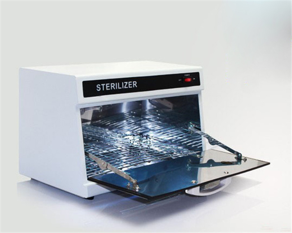 Sterilizer Nail Salon Tools Disinfection Cabinet UV Ultraviolet Disinfection Cabinet AW 8L UV Tool Sterilizer Cabinet Timer Sterilization