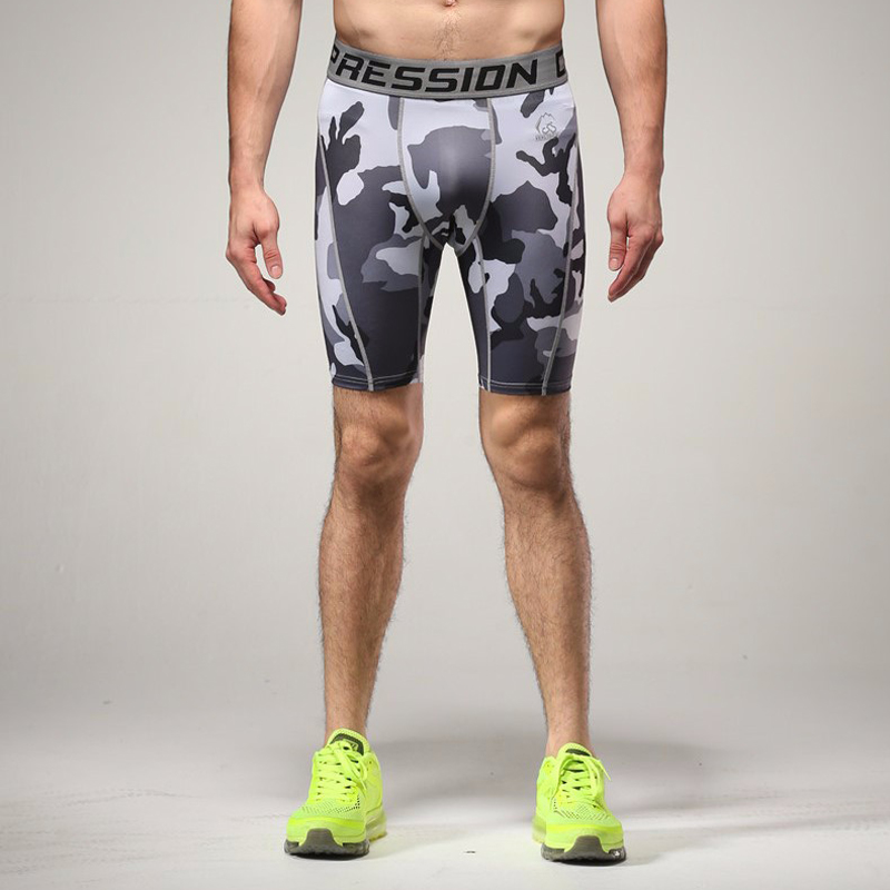 Wholesale-Camo Compression Running Men Shorts Absorbent quick-dry underwear breathable outdoor Sports tights basketball fitness training