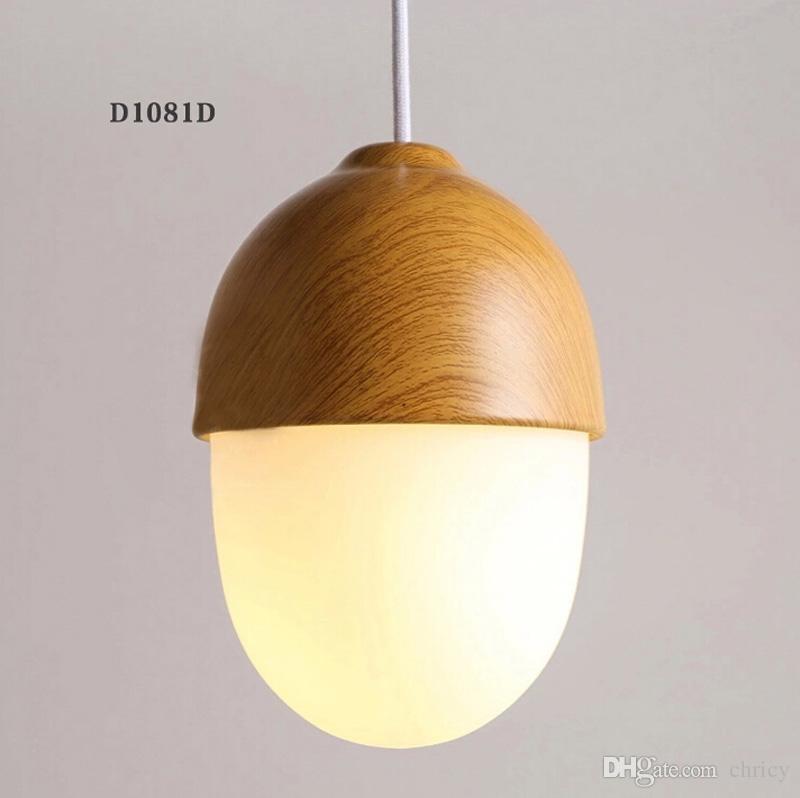 Modern led hanging lamp Nordic nut shape pendant light glass chandeliers restaurant lighting dining room bar lighting decoration