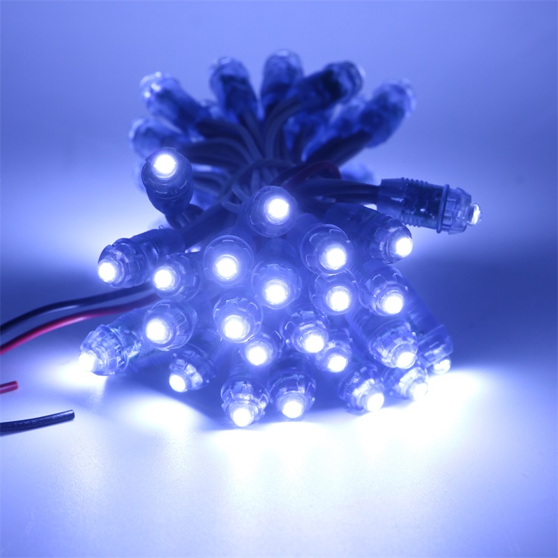 50pcs/string LED Lighting Modules F8 12mm Width Single Color IP65 Waterproof Led Pixel Light For Sign Letter