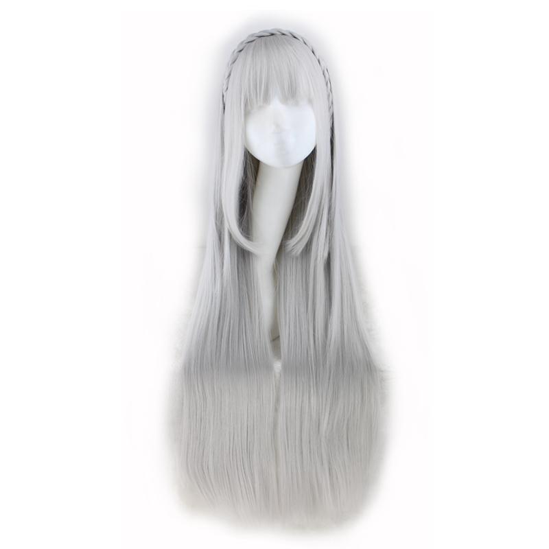 WoodFestival long straight wig with bangs Life in a different world from zero emilia cosplay anime wig grey have braid fiber hair wigs
WoodFestival long straight wig with bangs Life in a different world from zero emilia cosplay anime wig grey have braid fiber hair wigs