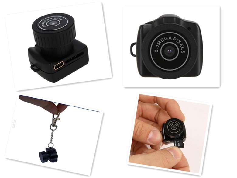 Hot sale!Y2000 ultra small miniature cameras, mini DV camera outdoors new small miniature camera free shipping