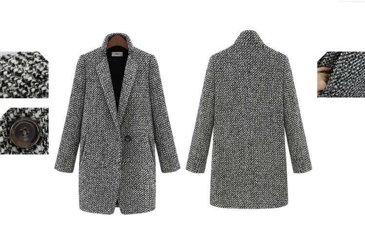 New women's Clothing high-grade cloth thickening long-sleeved overcoat cultivate morality Autumn winter Dust coat clothes gift ems free