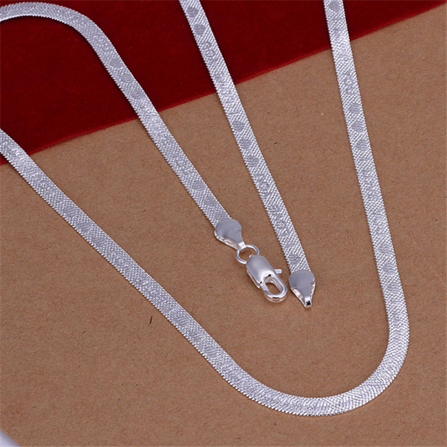 Brand new I LOVE YOU necklace Men sterling silver plate necklace STSN201,wholesale fashion 925 silver Chains necklace factory direct sale