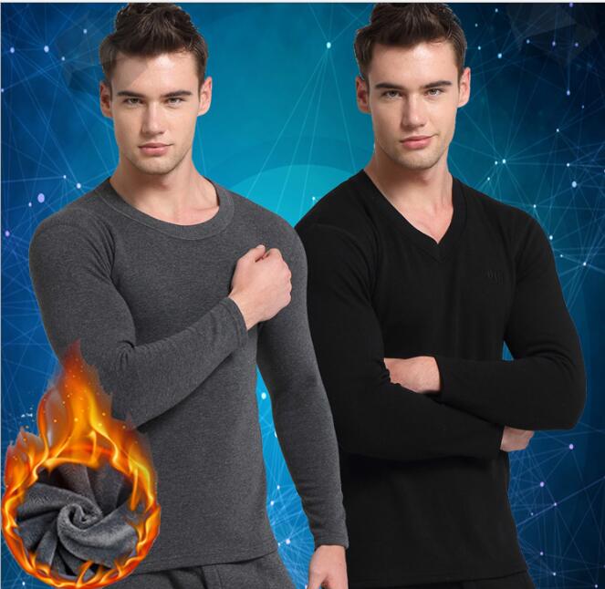 The new autumn and winter men 's thermal underwear plus cashmere thick round collar cotton in the elderly warm suit, Black
The new autumn and winter men 's thermal underwear plus cashmere thick round collar cotton in the elderly warm suit, Black