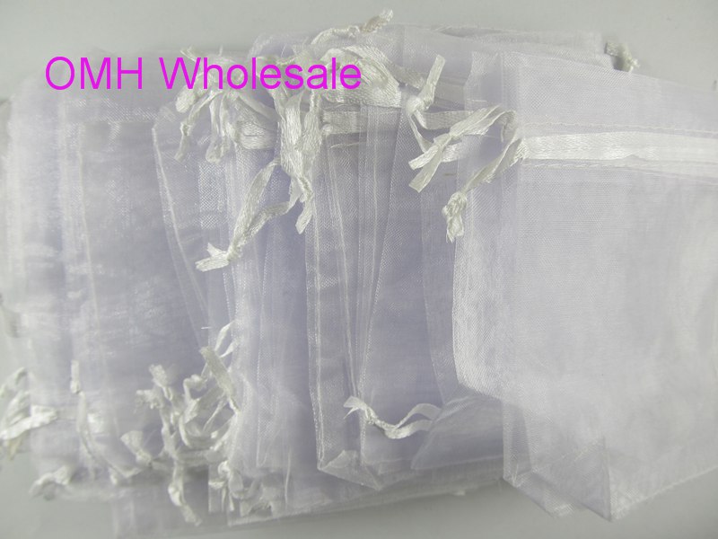 OMH whole 50pcs 15x20cm 25 variety color mixed nice chinese voile Christmas Wedding gift bag Organza Bags Jewlery Gift Pouch B