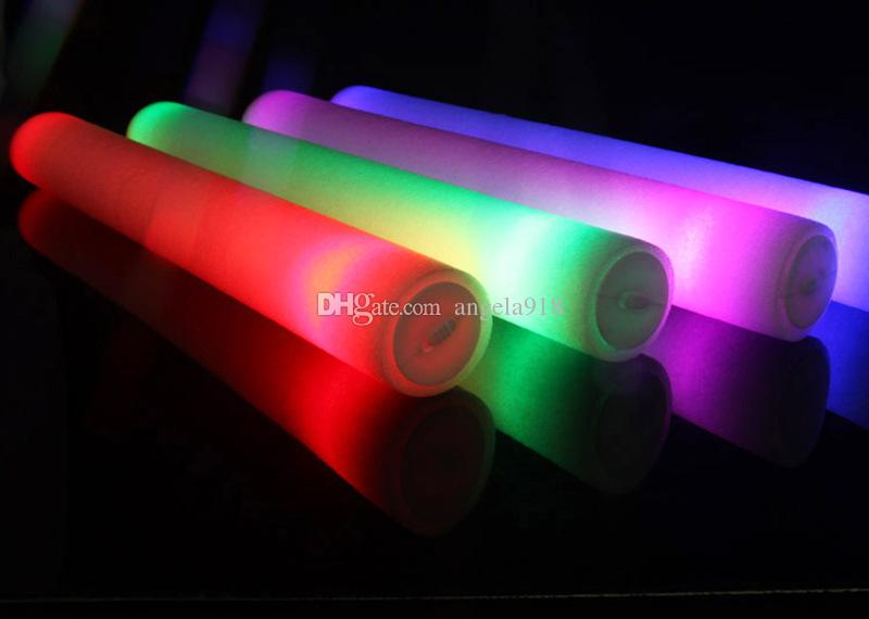 LED Colorful rods led foam stick flashing foam stick, light cheering glow concert Light sticks EMS C1325