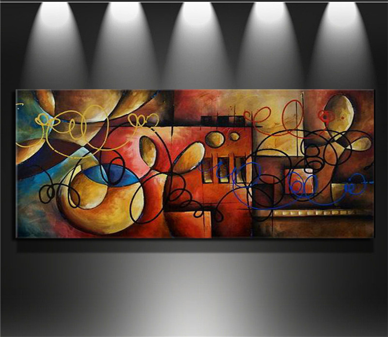 Single spell Hand-painted modern wall art home decorative Color piece abstract oil painting on canvas Line
Single spell Hand-painted modern wall art home decorative Color piece abstract oil painting on canvas Line
