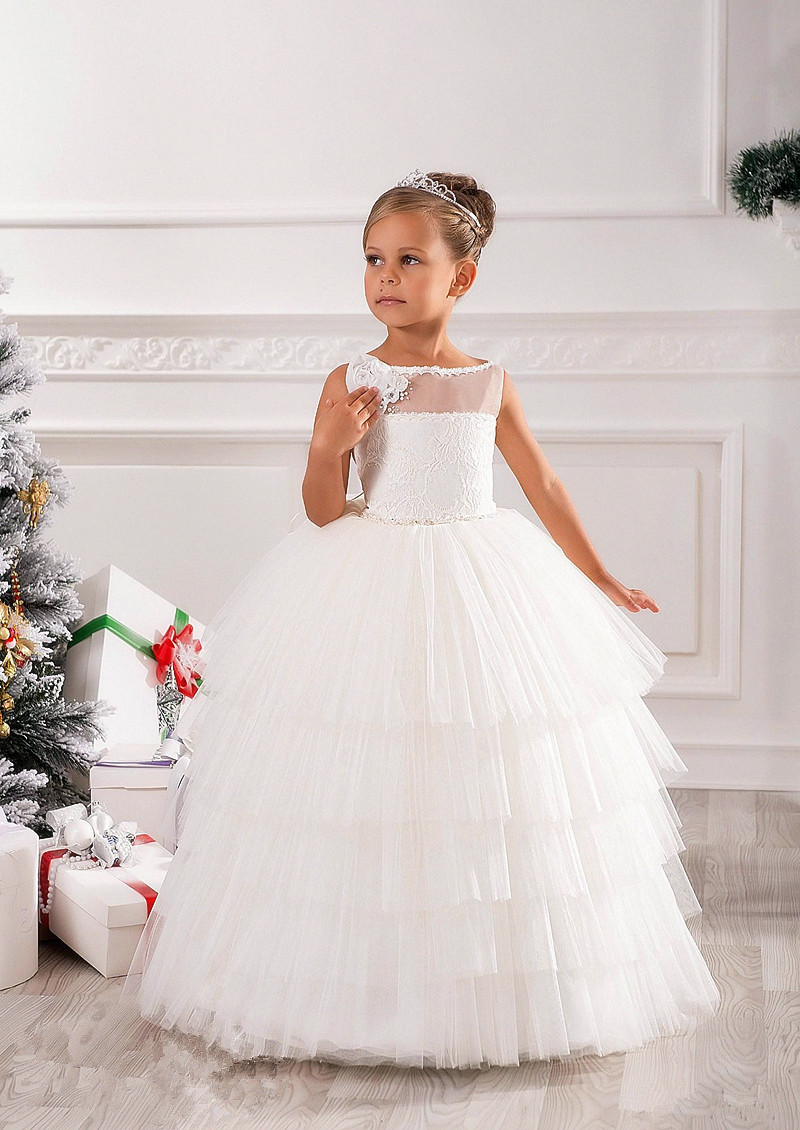New Cheap Ivory Flower Girls' Dresses Princess Beads Tired Tulle Long Flower Girl Wedding Gowns Girl Birthday Party Christmas Princess, Light yellow
New Cheap Ivory Flower Girls' Dresses Princess Beads Tired Tulle Long Flower Girl Wedding Gowns Girl Birthday Party Christmas Princess, Light yellow