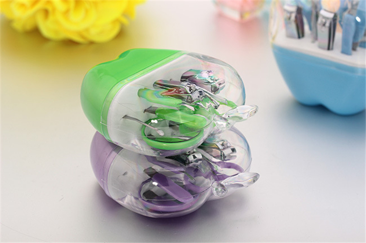 New Apple Shape manicure set nail care set all-round nail scissors manicure tool manicure kit 8pcs/set Nail Art Salon Kits 2916-1