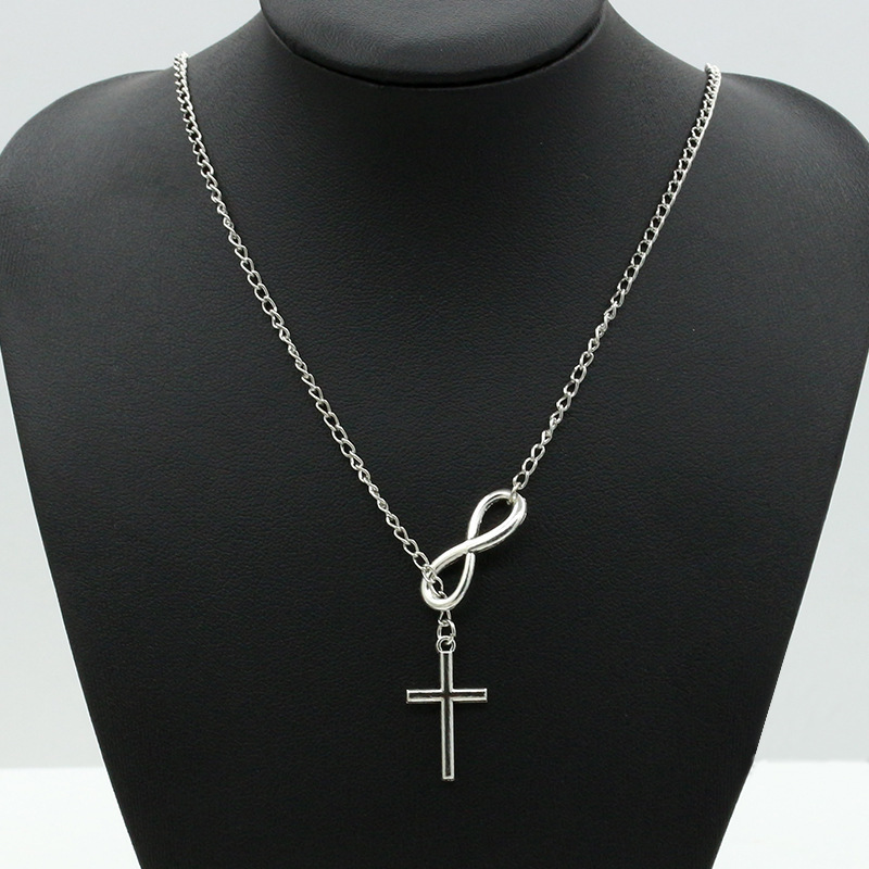 New Fashion Personality Eight Cross Pendant Necklace Silver Plated Link Chain Necklace For Women Jewelry Gift Best Selling
New Fashion Personality Eight Cross Pendant Necklace Silver Plated Link Chain Necklace For Women Jewelry Gift Best Selling