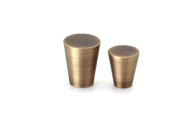 4 pieces Antique solid simple drawer handle furniture knob hardware cabinet wardrobe shoe door single hole round cone pull