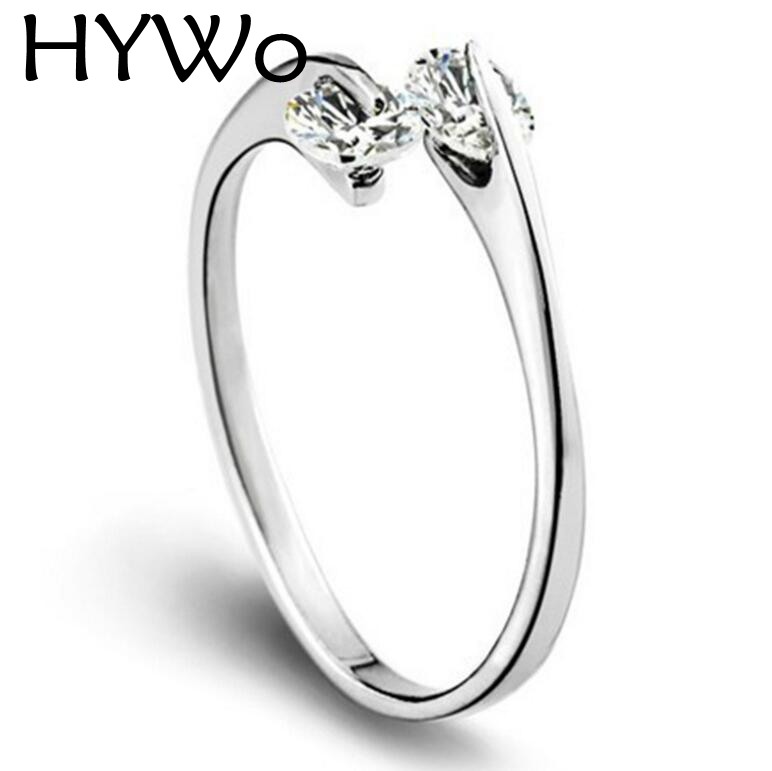 HYWo Clear Zircon 925 Sterling Silver with Women Wedding & Party Fashion Rings double diamond single ring open design Fit Pandora ring
HYWo Clear Zircon 925 Sterling Silver with Women Wedding & Party Fashion Rings double diamond single ring open design Fit Pandora ring