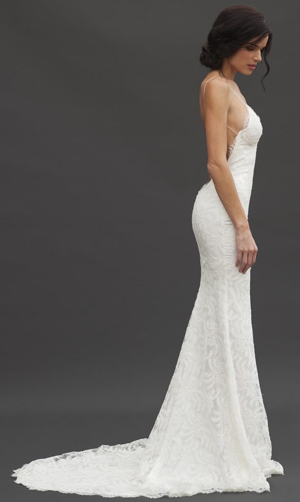 Sexy Boho Beach Lace Wedding Dress Spaghetti Straps Sheath Garden Bohemian Backless Summer Holiday Sheer Bridal Wedding Gowns