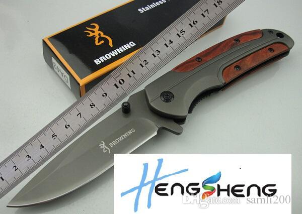 Browning DA43 Folding Knives 3Cr13 Blade Rosewood Handle Titanium Tactical Knife Pocket Camping Tool fast open Hunting Knife Survival Knife
Browning DA43 Folding Knives 3Cr13 Blade Rosewood Handle Titanium Tactical Knife Pocket Camping Tool fast open Hunting Knife Survival Knife