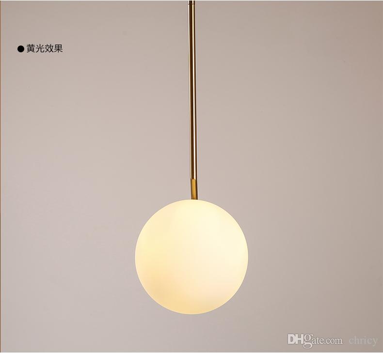north europe led glass chandeliers lighting globe pendant lights restautant bedroom livingroom pendant lights fixture ac85265v