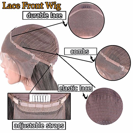 360 Lace Frontal Wig 250% Density Pre-Plucked Hairline 360 Lace Front Human Hair Wig Curly Wig for Black Women (12inch with 250% densit