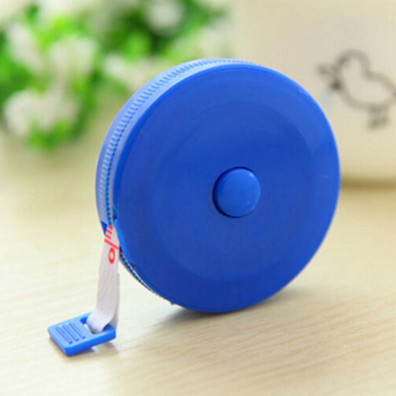 Portable 10pcs New Retractable Ruler Tape Measure 60 inch Sewing Cloth Dieting Tailor 1.5M Plastic Soft Flat Tape Measure Tools