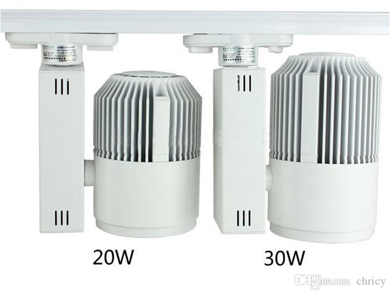 LED Track Light Rail Spots Lamp for Home Store Shop Showroom Ceiling Spotlight Black White 2wire Tracklight