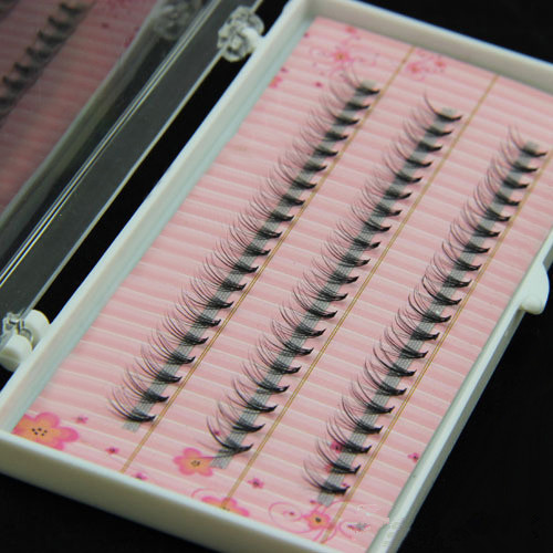 High Quality Fashion 60pcs Professional Makeup Individual Cluster Eye Lashes Grafting Fake False Eyelashes with Free Shipping