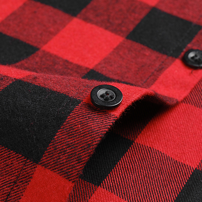 Wholesale-Hot Sale 2016 Summer Causal Long Sleeve Plaid Men Shirts Turn-Down Collar Single Breasted Chemise Homme Mens Dress Shirt