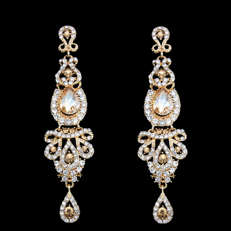 Wholesale-Big Long Gold Earring Gold Plated Wedding Earring for Brides Bridesmaids Big Large Earrings for Women brincos grandes ersh41
Wholesale-Big Long Gold Earring Gold Plated Wedding Earring for Brides Bridesmaids Big Large Earrings for Women brincos grandes ersh41