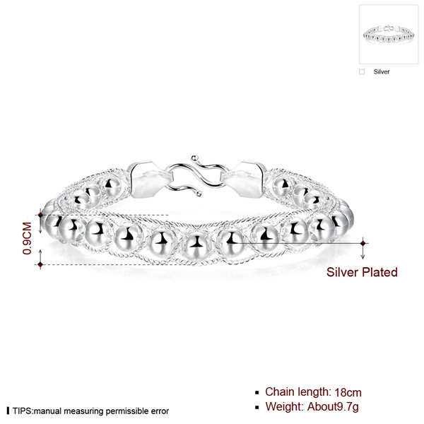 Hot sale christmas gift 925 silver Bow Bracelet transfer beads DFMCH401, new fashion sterling silver plate Chain link bracelets high grade