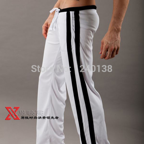 Wholesale-2016 NEW Men Low mens lounge pants Sport Sweat Pants COMFORTABLE Sleep Bottoms hot free shipping