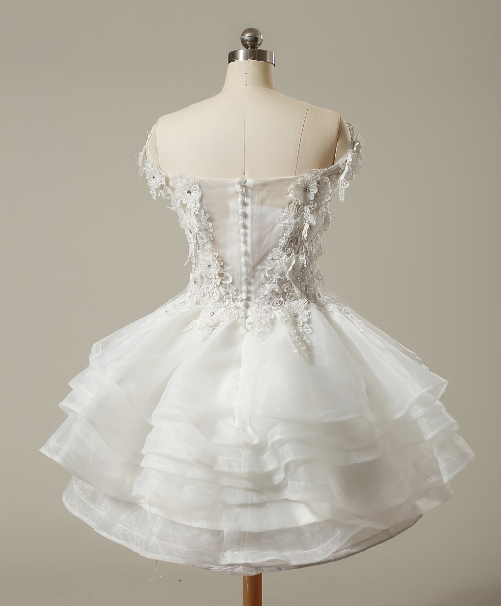 new sexy white lace short homecoming dresses bateau appliques organza prom cocktail graduation gown stock q18