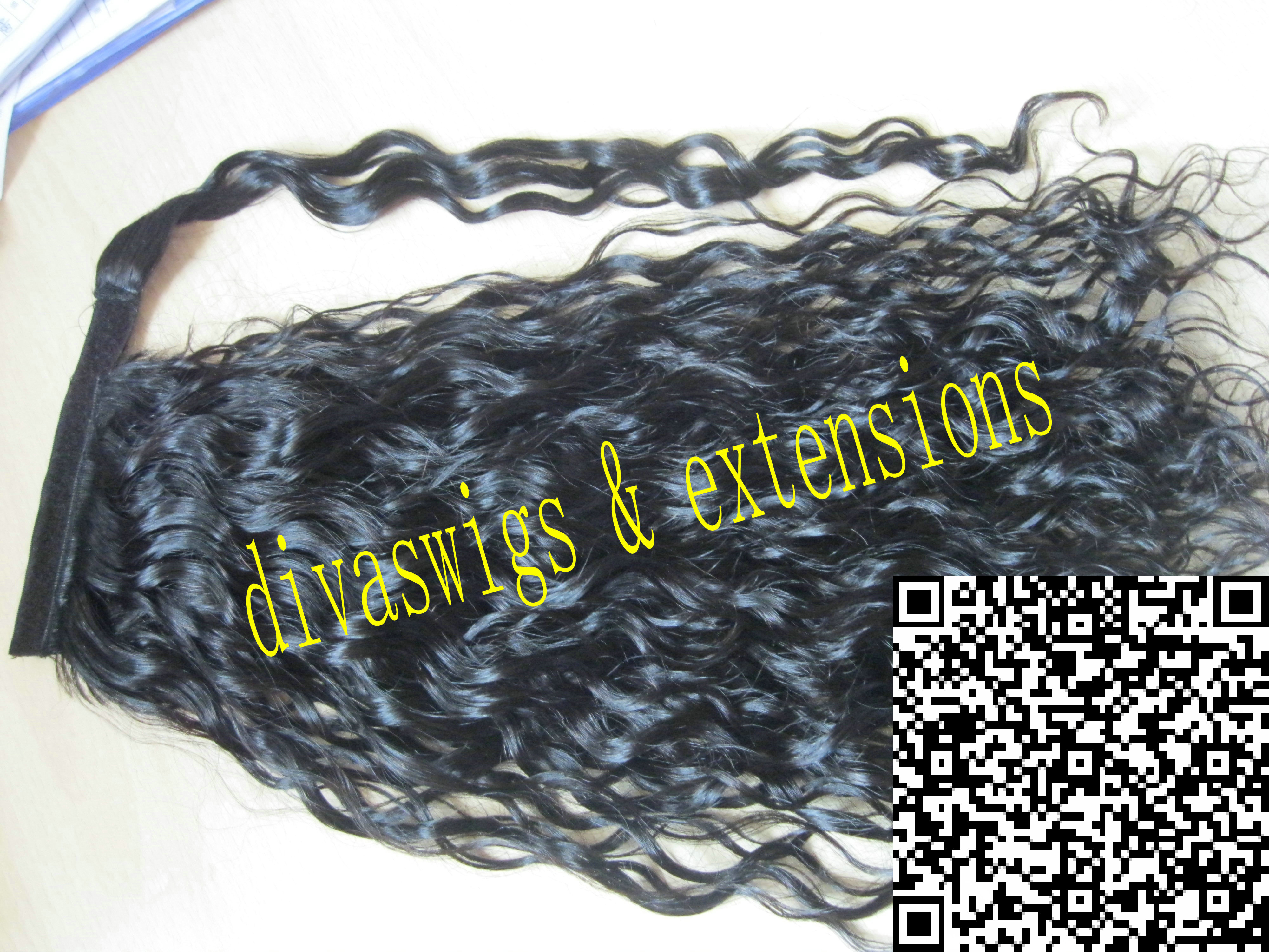 Girl coleta extension pelo deep curly pony tail brazilian virgin hair wrap around human hair drawstring ponytail hairpiece 120g 4colors