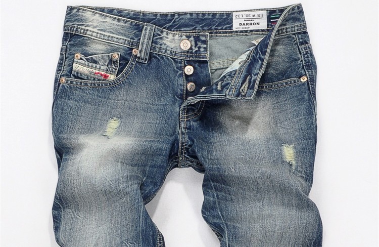 2016 Fashion Men Jeans DL Famous Brand High Quality Big Size Ripped Jeans For Men Jeans Straight Casual Jeans arrival jeans destroyed baggy