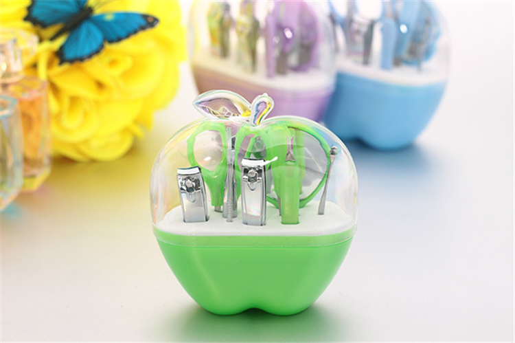 New Apple Shape manicure set nail care set all-round nail scissors manicure tool manicure kit 8pcs/set Nail Art Salon Kits 2916-1