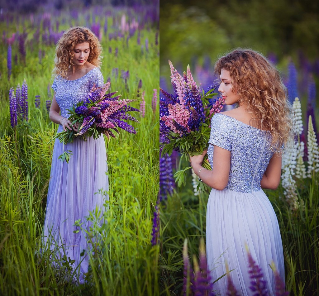 Sparkly Lavender Sequins Tulle Bridesmaid Dresses Scoop Neck Short Sleeves Plus Size Bridesmaid Gowns Wedding Guest Dresses
Sparkly Lavender Sequins Tulle Bridesmaid Dresses Scoop Neck Short Sleeves Plus Size Bridesmaid Gowns Wedding Guest Dresses