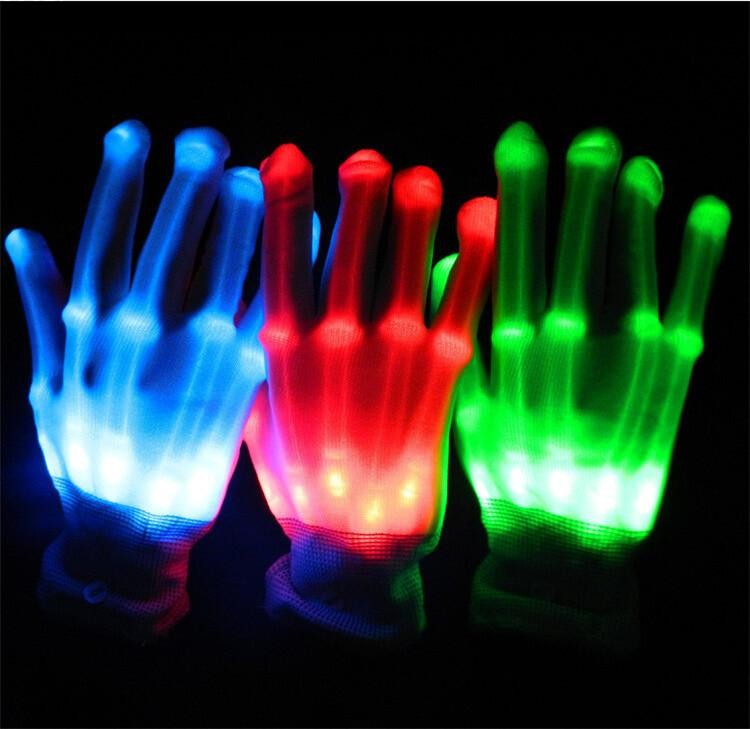 Pair of Colorful LED Gloves Rave Light Finger Lighting Flashing Gloves Unisex skeleton Glove
Pair of Colorful LED Gloves Rave Light Finger Lighting Flashing Gloves Unisex skeleton Glove