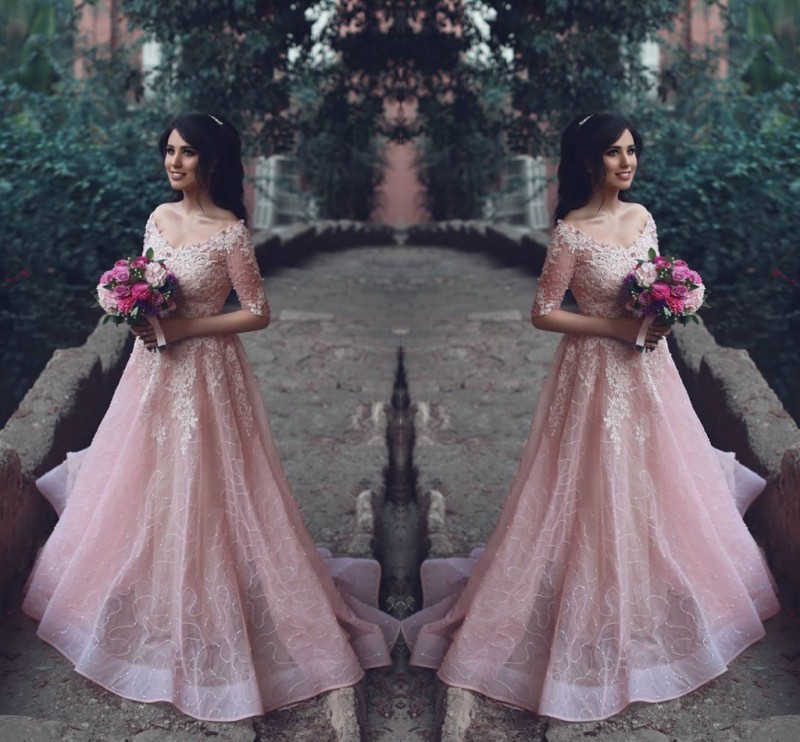 Said Mhamad Pink Prom Dresses 2017 Applique Beads V Neck Half Long Sleeve Evening Gowns Sexy Off Shoulder Saudi Arabic Formal Party Dresses, Hunter green
Said Mhamad Pink Prom Dresses 2017 Applique Beads V Neck Half Long Sleeve Evening Gowns Sexy Off Shoulder Saudi Arabic Formal Party Dresses, Hunter green
