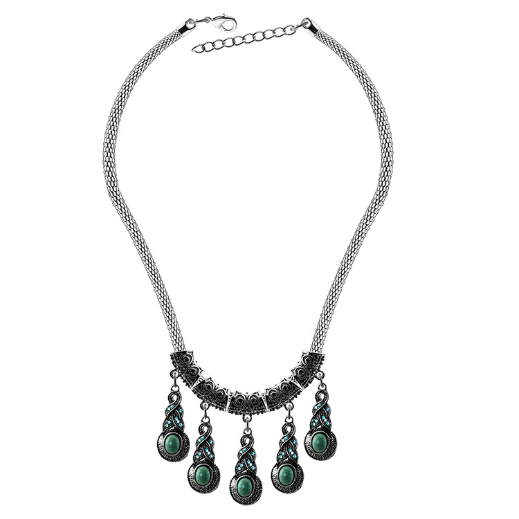 Fashion ethnic style statement necklaces Earrings set Turquoise women necklace Earrings Jewelry 2pcs sets For Lobster clasp Jewelry
Fashion ethnic style statement necklaces Earrings set Turquoise women necklace Earrings Jewelry 2pcs sets For Lobster clasp Jewelry