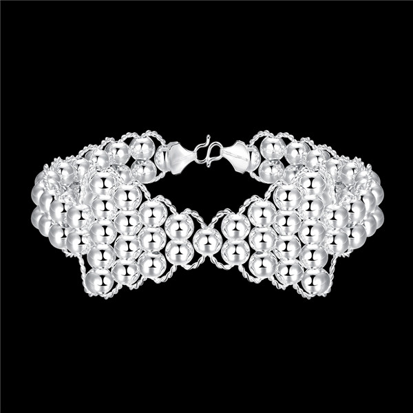 Hot sale christmas gift 925 silver Bow Bracelet transfer beads DFMCH401, new fashion sterling silver plate Chain link bracelets high grade