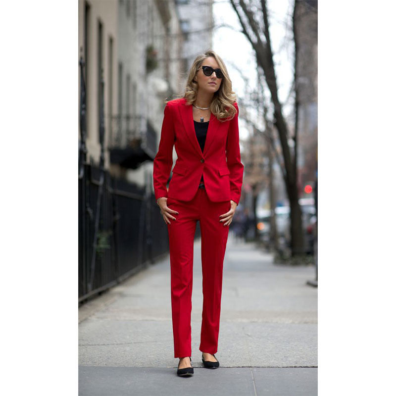 Red Elegant Pant Suits One Button Womens Business Suits Office Uniform Blazer 2 (jacket + pants) custom made, Orange
Red Elegant Pant Suits One Button Womens Business Suits Office Uniform Blazer 2 (jacket + pants) custom made, Orange