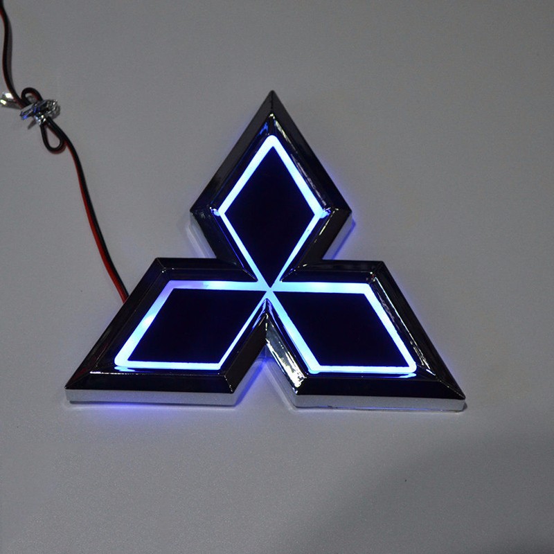 Car Styling 7.65cm* 8.7cm 5D Rear Badge Bulb Emblem Logo led Light Sticker Lamp For Mitsubishi GALANT-09 Lancer-10 LIONCEL-04 Zinger ASX CUV