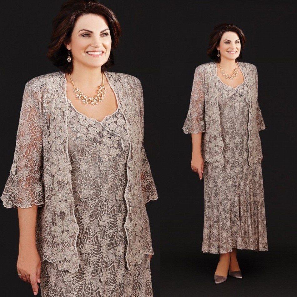 Ann Balon 2019 Mother Of The Bride Dresses Full Lace Scoop Neck Mother's Formal Wear Ankle Length Plus Size Mothers Groom Gowns
Ann Balon 2019 Mother Of The Bride Dresses Full Lace Scoop Neck Mother's Formal Wear Ankle Length Plus Size Mothers Groom Gowns