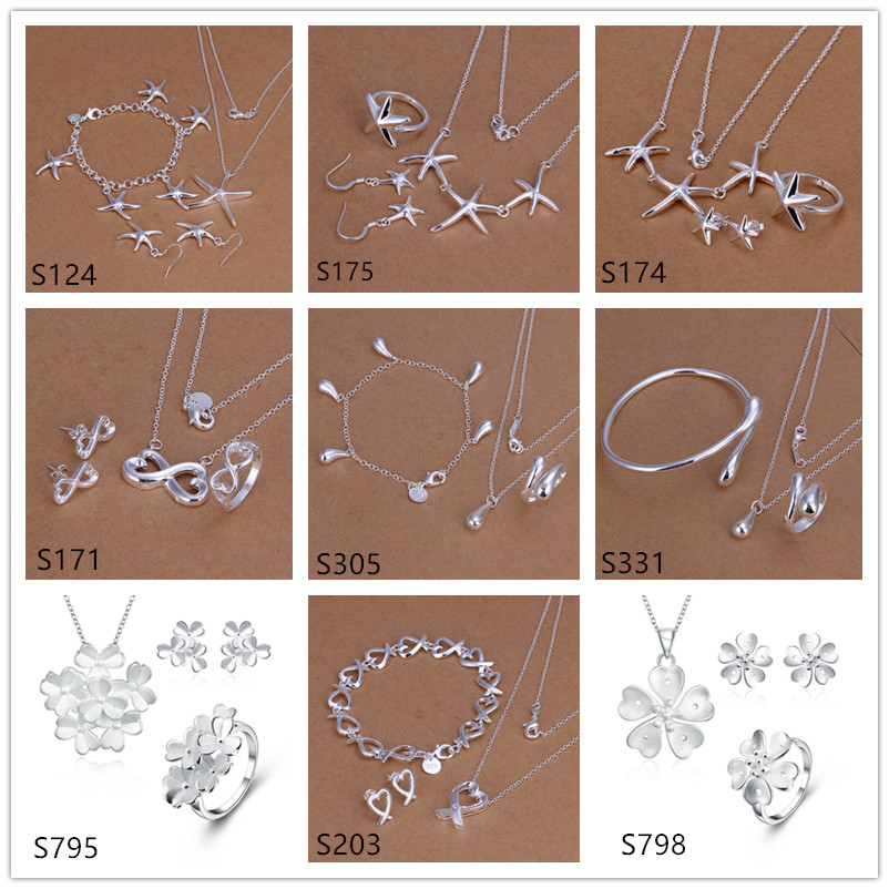 mixed style women's sterling silver jewelry sets,cheap fashion 925 silver Necklace Bracelet Earring Ring jewelry set GTS58
mixed style women's sterling silver jewelry sets,cheap fashion 925 silver Necklace Bracelet Earring Ring jewelry set GTS58