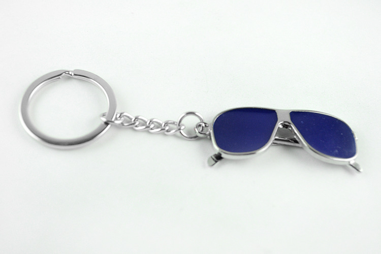 Good A++ Creative key chain large glasses key chain metal crafts strap can be customized KR348 Keychains mix order 20 pieces a lot