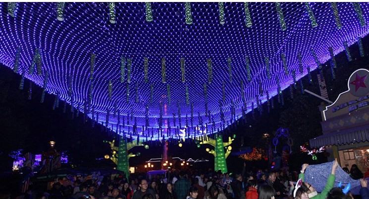 8 x10 meters large LED net lights fishing nets outdoor waterproof string light Holiday Party Wedding Fairy Light Garland