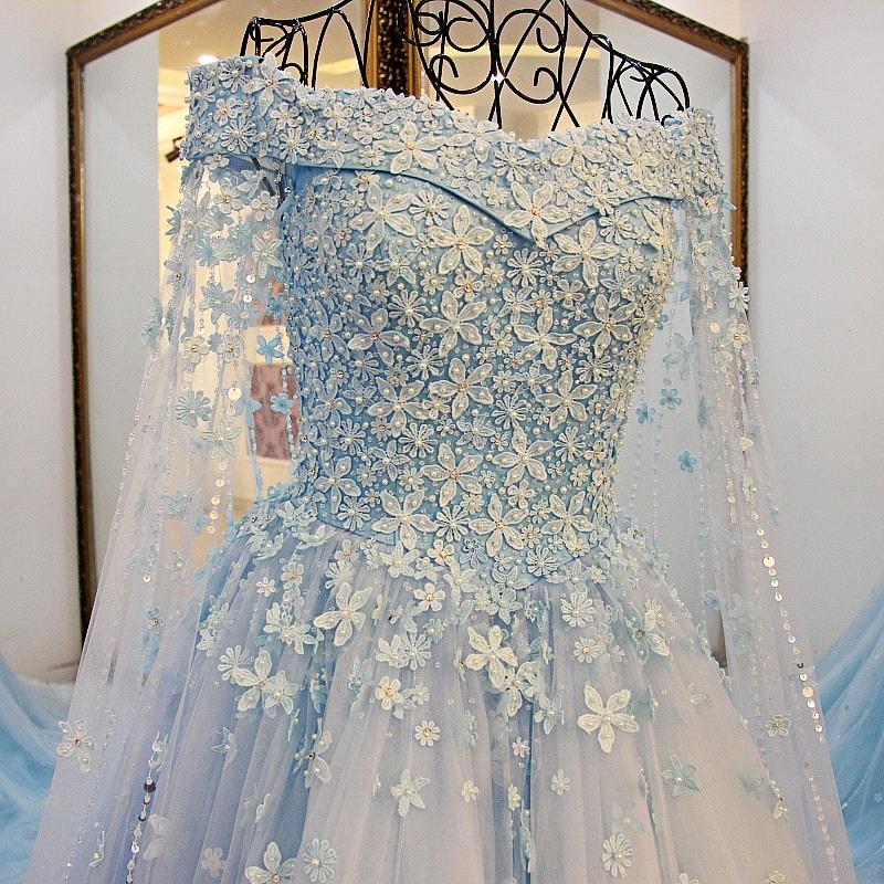 Romantic Hand Made Wers Beaded Sequined Appliques Wedding Dresses Elegant Off Shoulders Sleeves Lace Up Back Long Formal Bridal Gown 329 6660312
